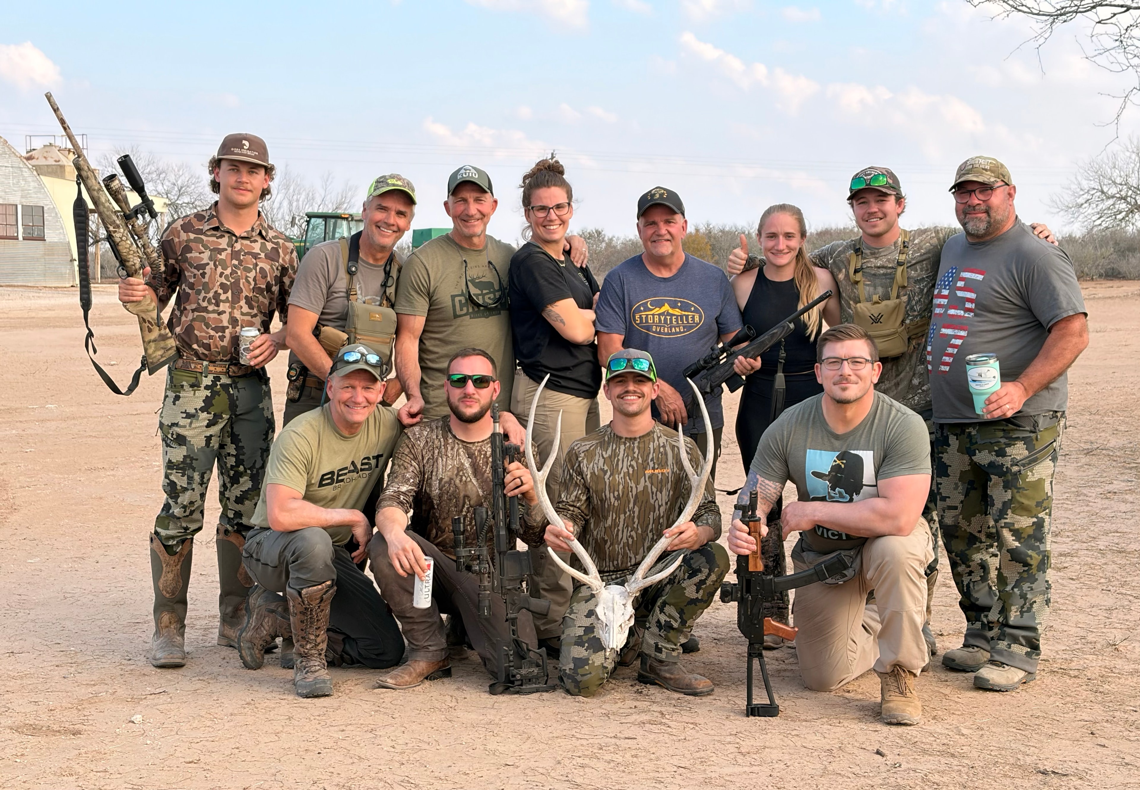 Joe Hooven hunting with family and friends